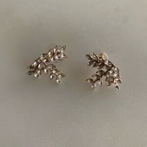 J. Crew Crystal Leafy Branch Studs